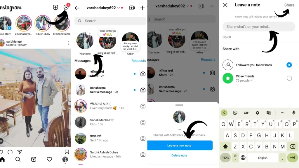 Kroki: Jak zostawić nową notatkę na Instagramie?