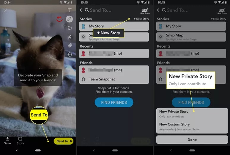 Szczegółowy przewodnik krok po kroku dotyczący tworzenia prywatnych historii na Snapchacie