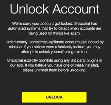 Jak odblokować konto Snapchat za pomocą strony odblokowującej?
